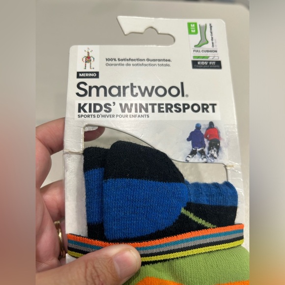 Smartwool Kids' Medium Wintersport Full Cushion Pattern Over The Calf Socks NWT - Picture 3 of 6